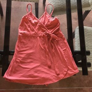 Girls pink short romper